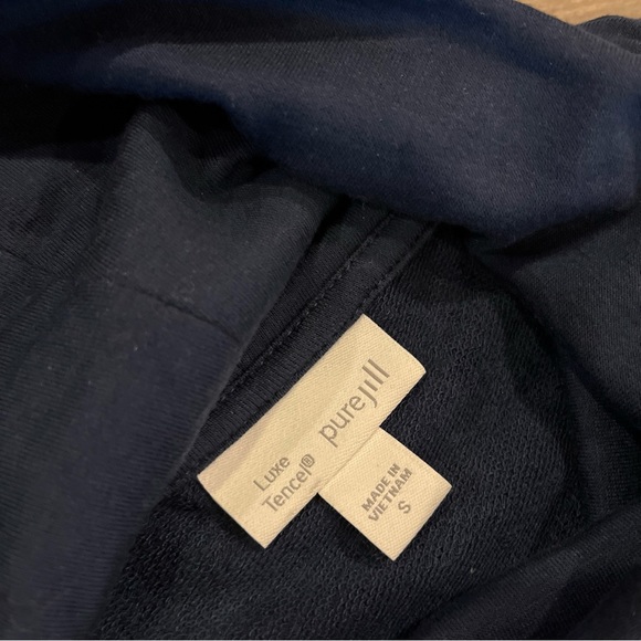 Pure J Jill Turtleneck Dress Size Small Blue Luxe Trecel - Picture 4 of 4